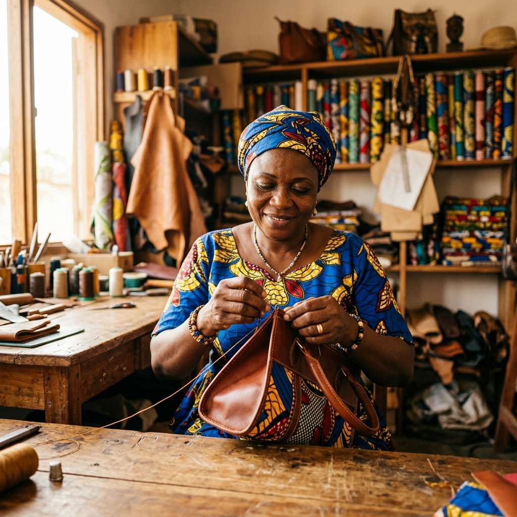 Notre atelier de couture artisanal à Lomé, Togo